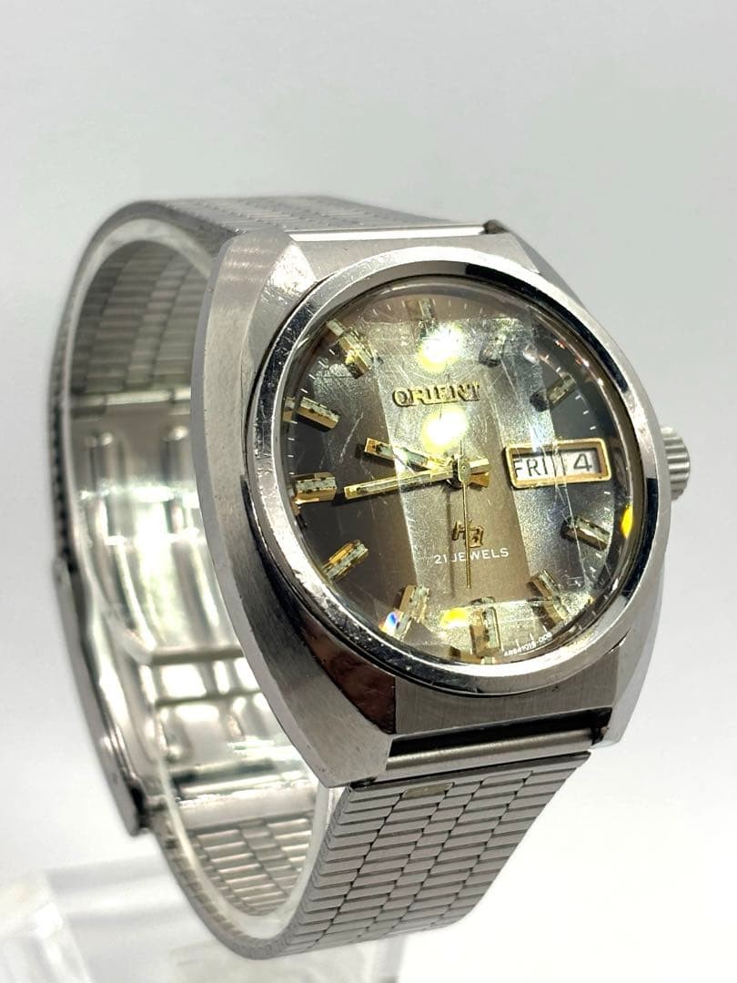 Working Item ORIENT Automatic Self Winding Wristwatch Brown Color
