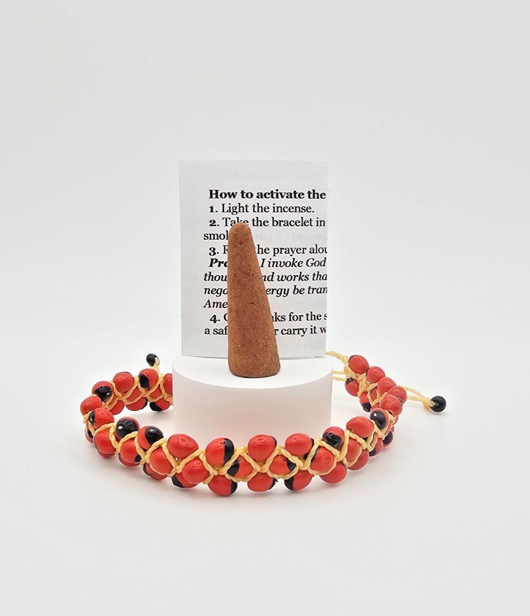 Bracelet Peonias Adjustable – Pulsera Peonia Luck Protection Evil Eye