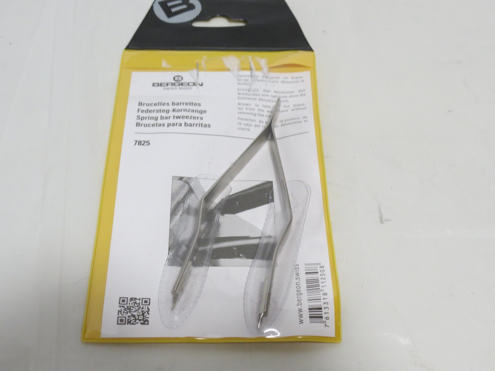 Bergeon 7825 Precision Spring Bar Tweezer