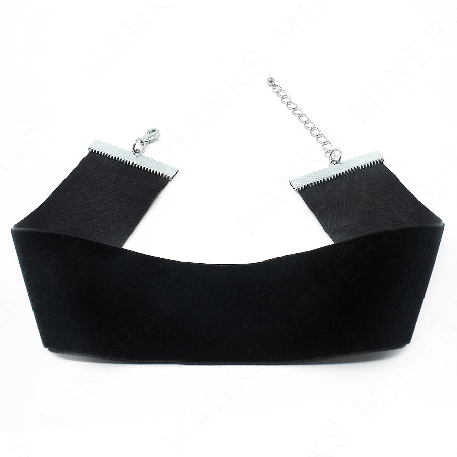 1.5″ Inch Wide Velvet Choker Collar Black Necklace 90s Adjustable