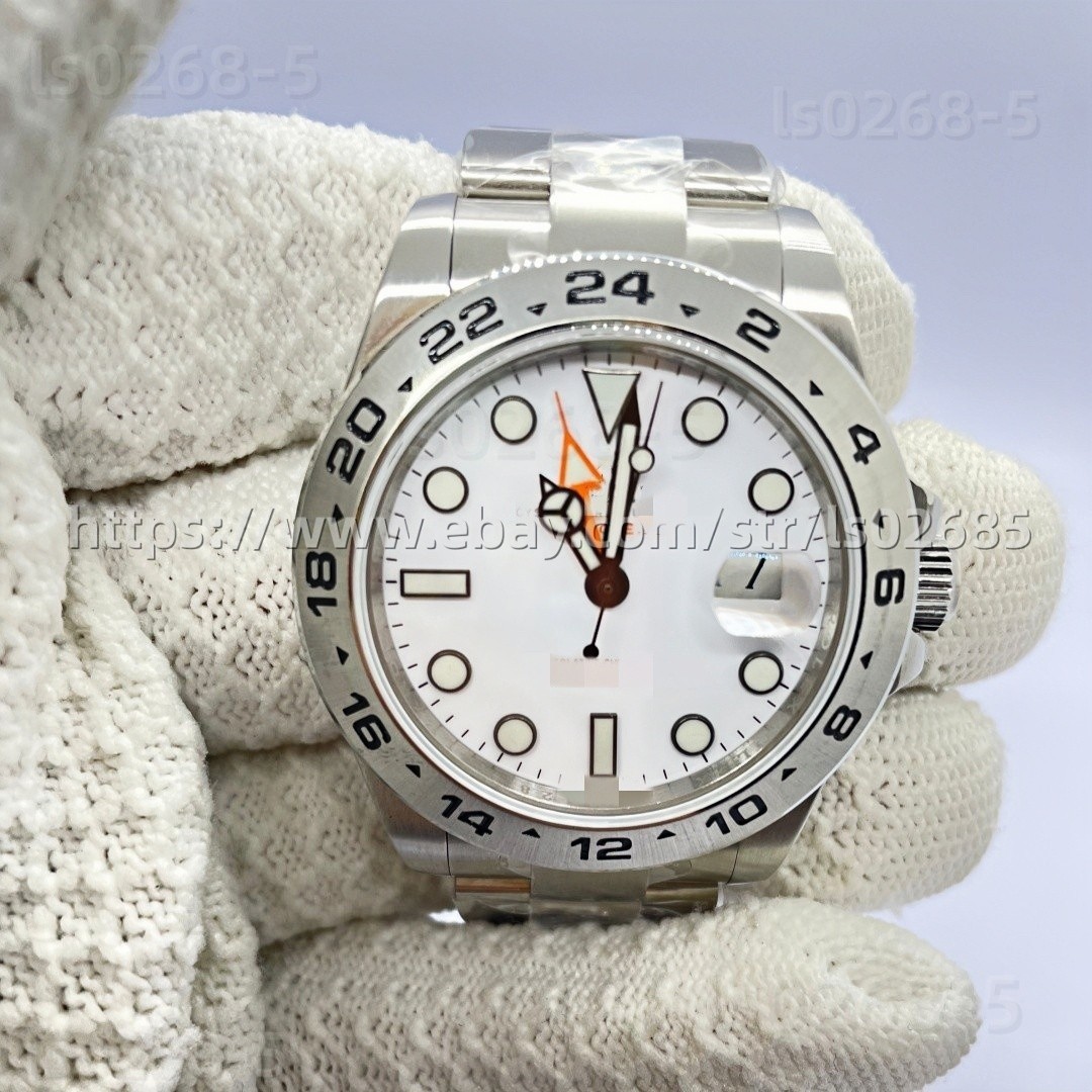 DIY Watch Part Kit for 3285 Movement 42mm SS Case+Dial+Hands+Steel Strap