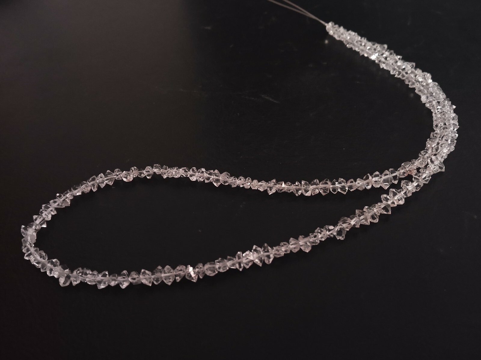 AAA++ HERKIMER DIAMOND QUARTZ 4-5 MM NUGGETS LOOSE GEMSTONE BEADS 7″ STRANDS