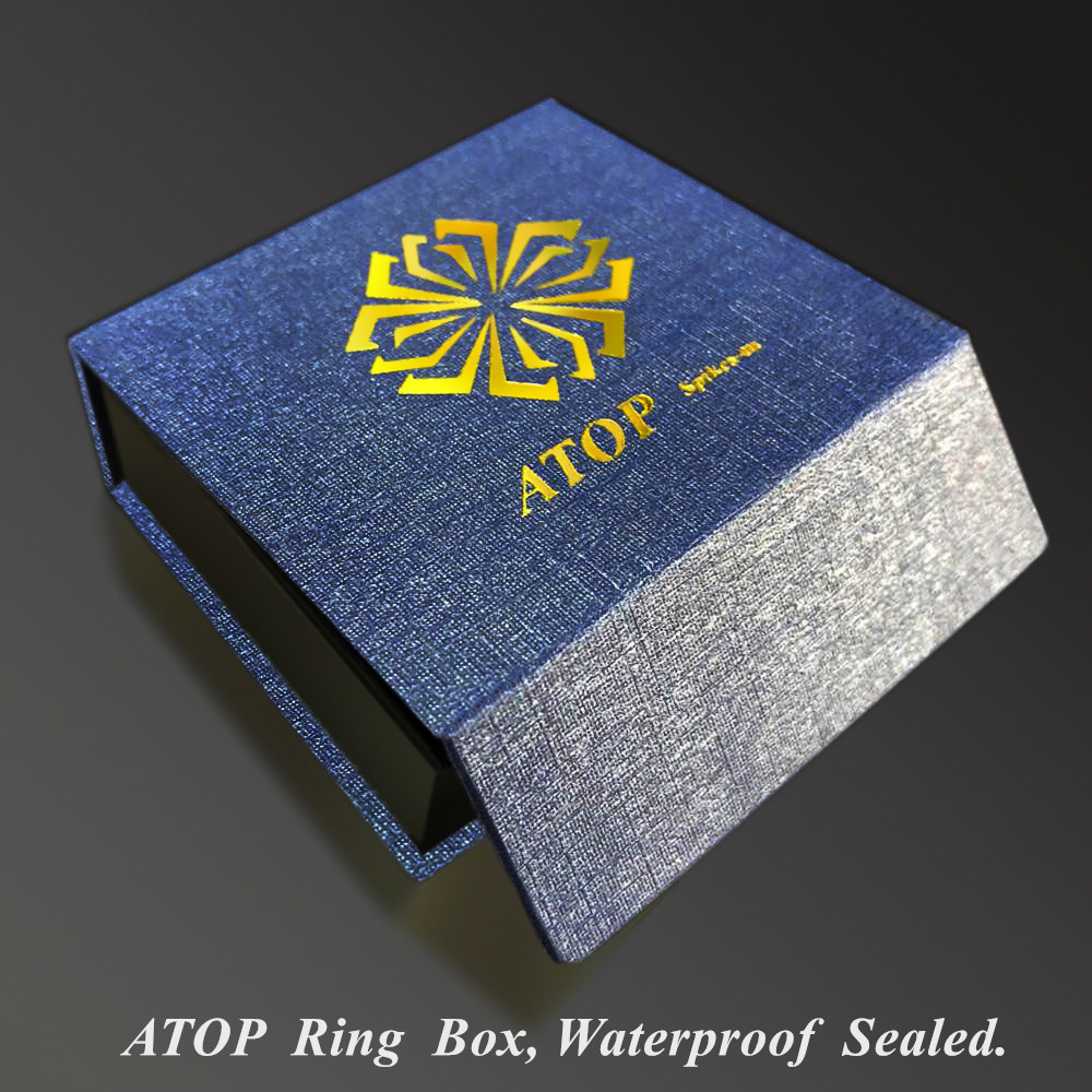 ATOP Men Silver Tungsten Wedding Ring Real Wood Abalone Shell for Beach Memories