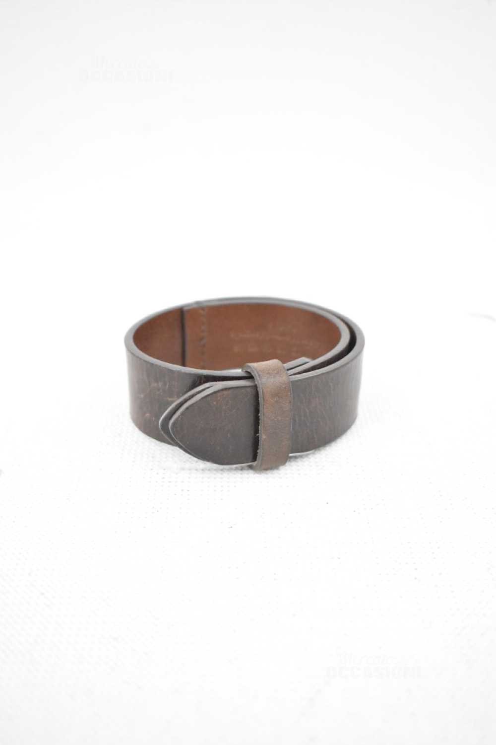 maison martin margiela genuine brown leather bracelet size 11