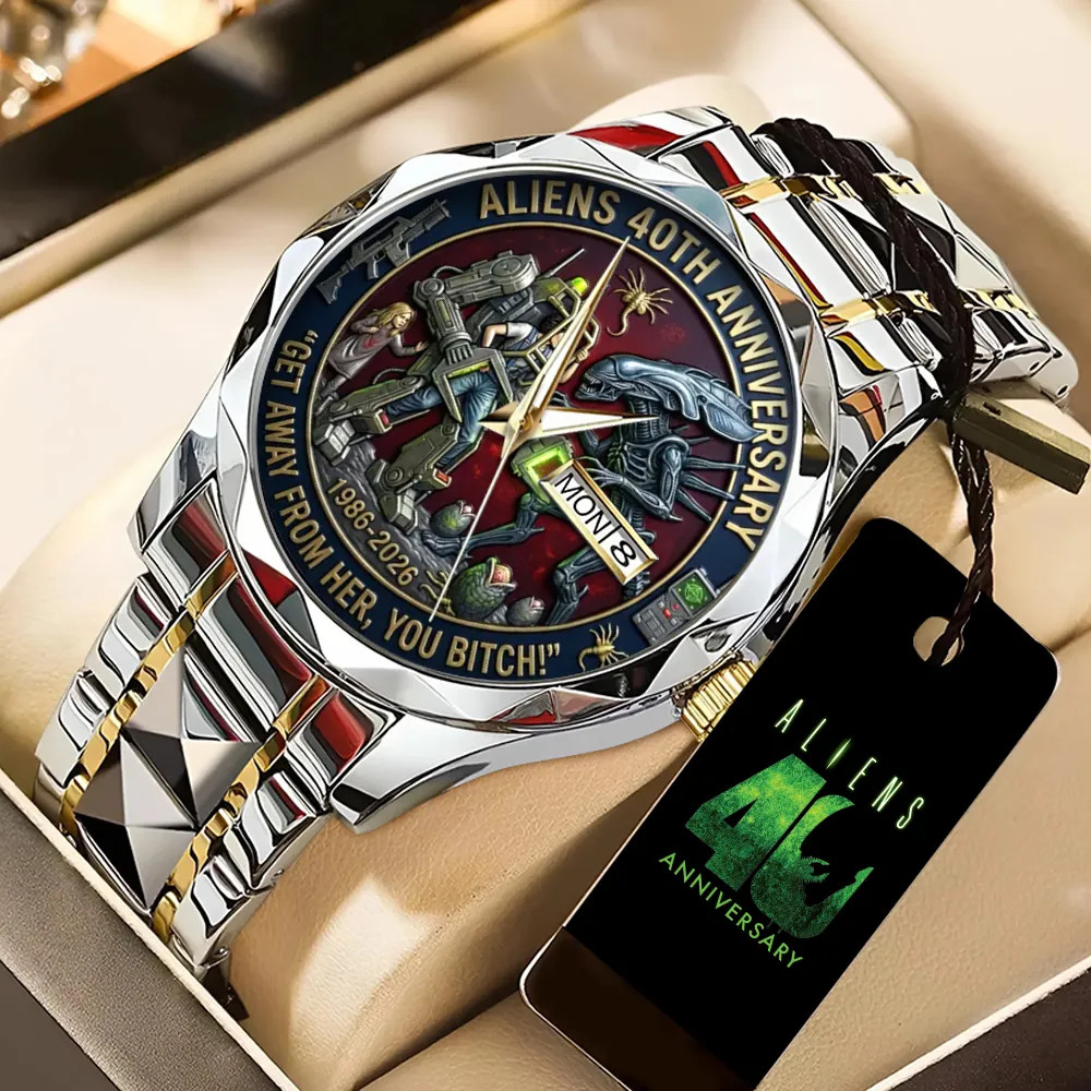 Aliens 40th Anniversary Alloy Luxury Quartz Watch