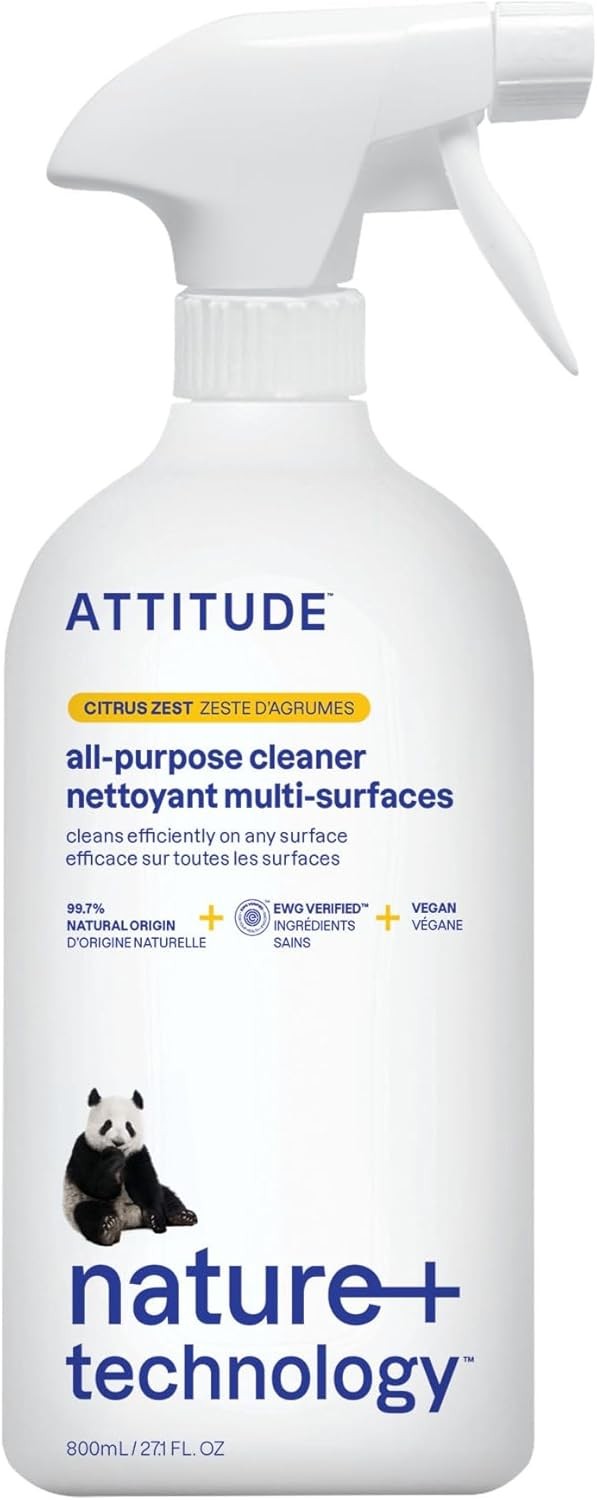 ATTITUDE All Purpose Cleaner Spray, EWG Verified, 27.1 Fl Oz (Pack of 1)