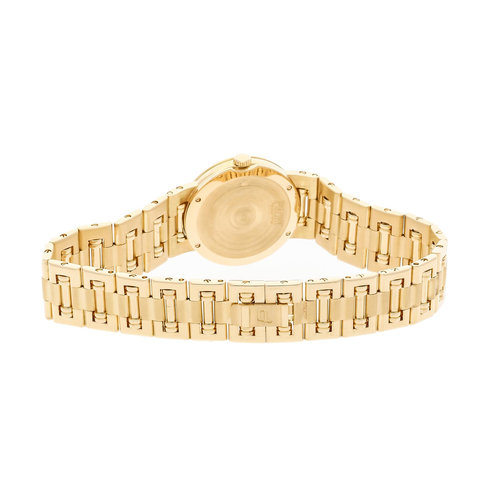 Piaget Dancer Gold Quartz 23mm MOP Diamond Bracelet Watch 80563K81