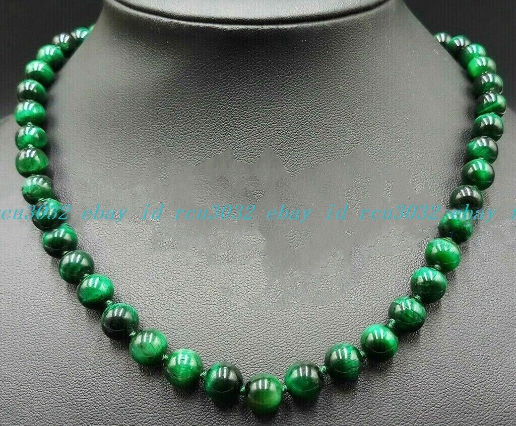Natural 6/8/10/12mm Multicolor Tiger’s Eye Gemstone Round Beads Necklace 16-36”