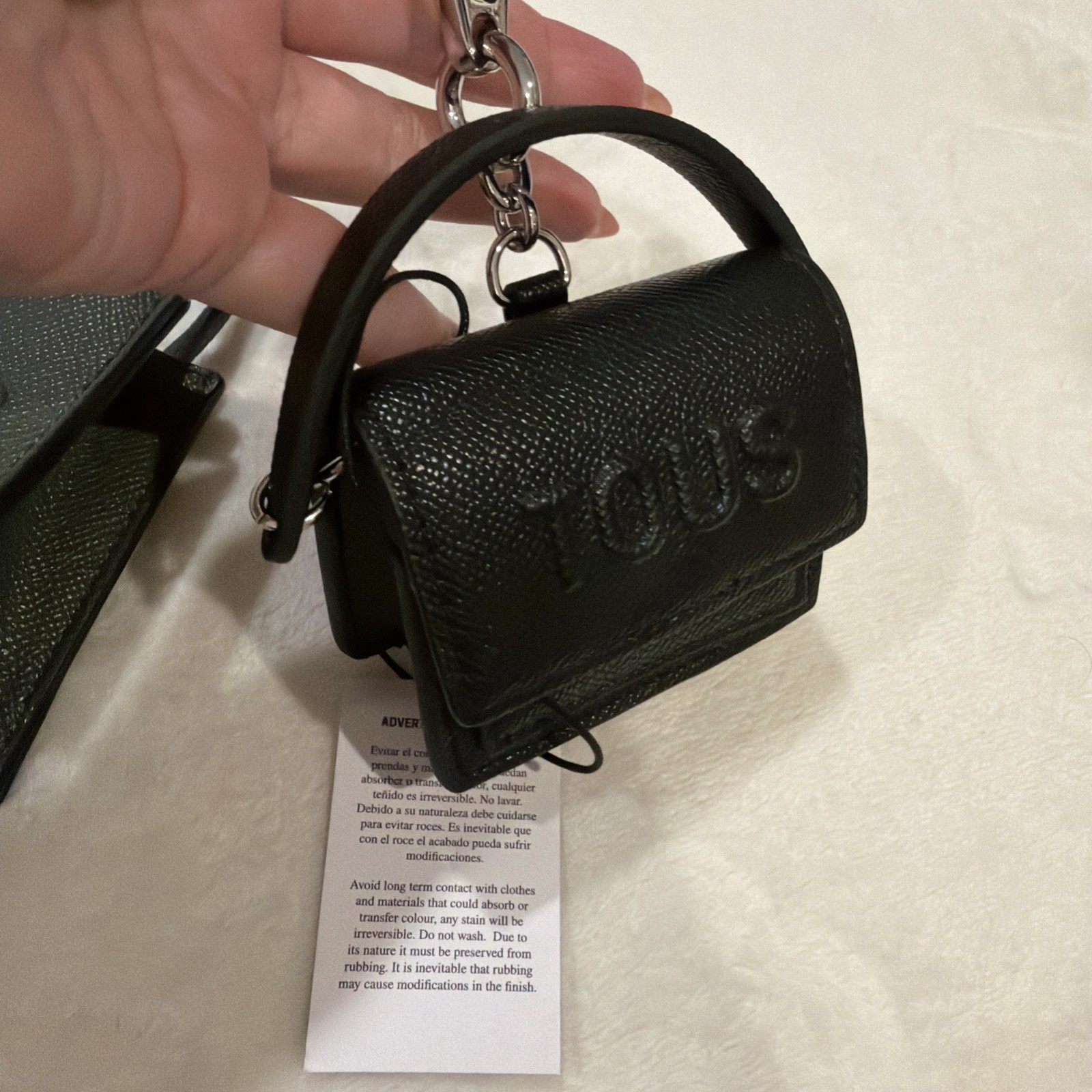 TOUS 2 Charm Bag Accessories Chain Handbags and 1 Tous Rounded Jewelry Case!