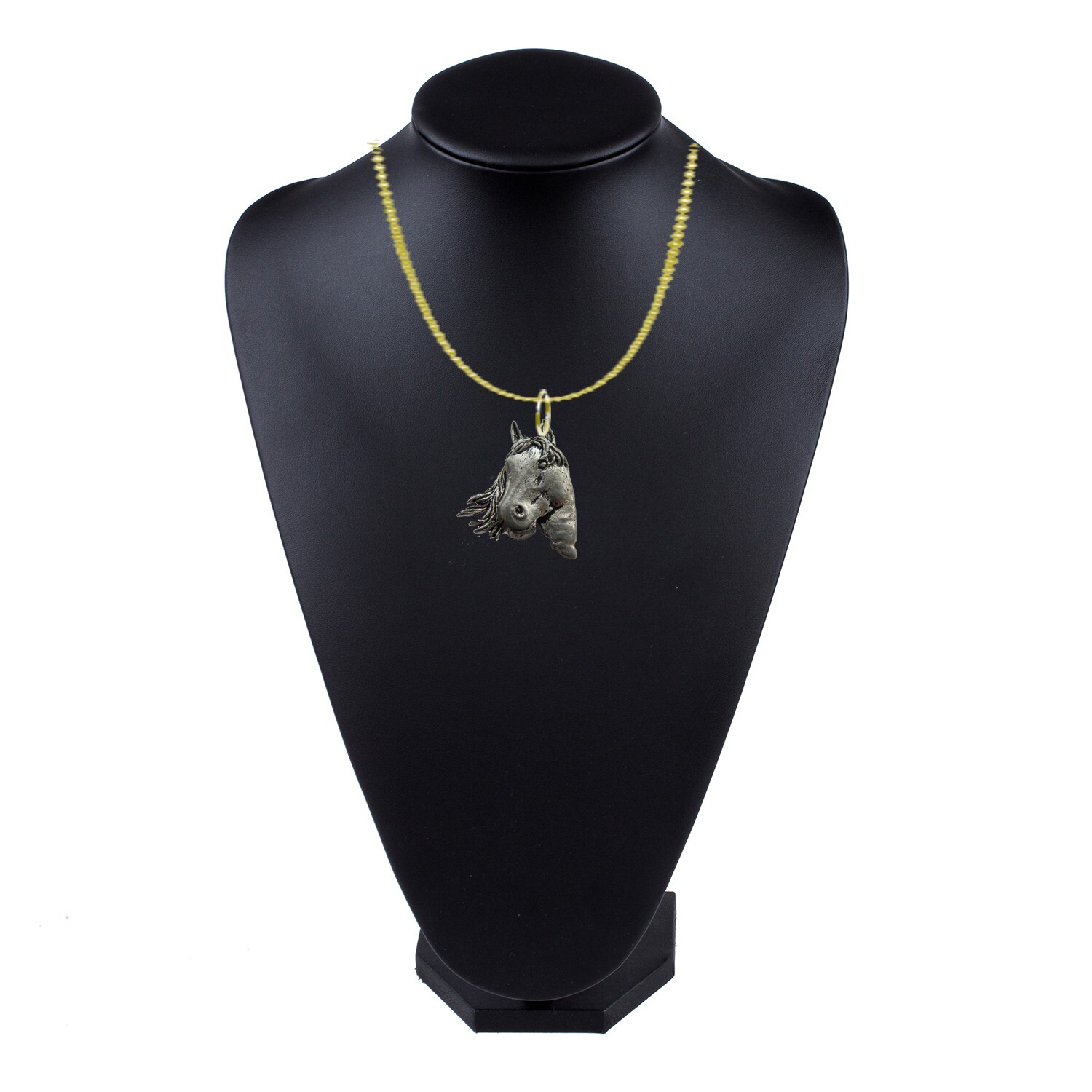 A1 Horse’s Head Antique Bronze necklace size 16 18 20 24 30 inch or silver