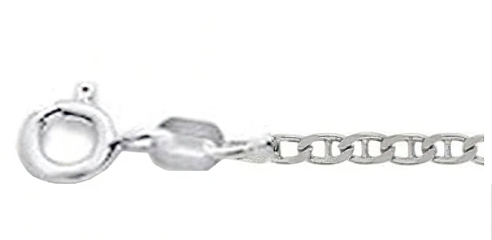 Italian Made Mariner Link Chain 080-3.0MM .925 SOLID Sterling Silver Necklace