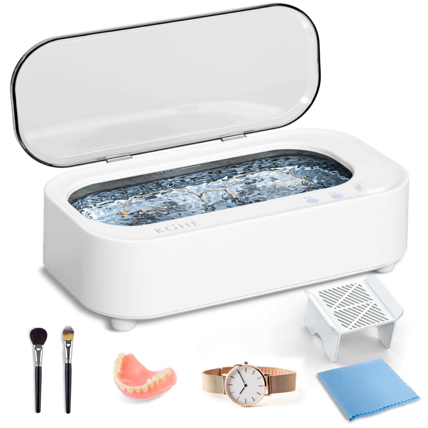 Sonic Jewelry Cleaner- 48Khz Professional Portable Glasses Cleaner Machine