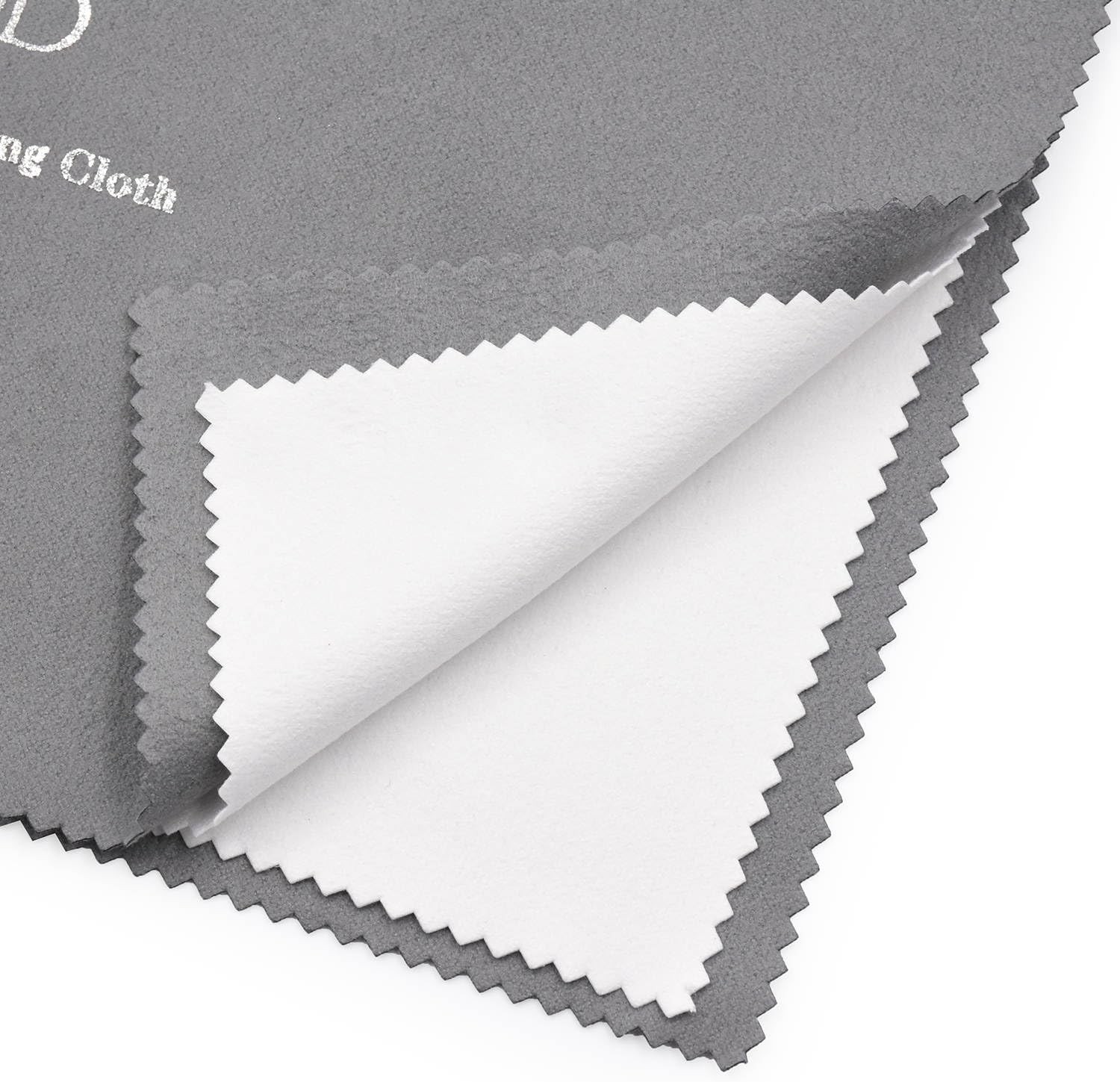 Pro Size Silver Polishing Cloth Jewelry Cleaning 11″ X Pack of 1, Gray