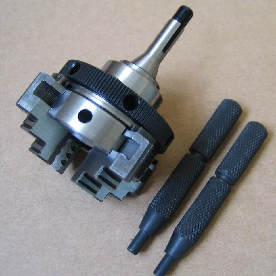 50.0mm 4 Jaw Self Centring Chuck Fits 8.0mm Watchmaker lathe New 1pc