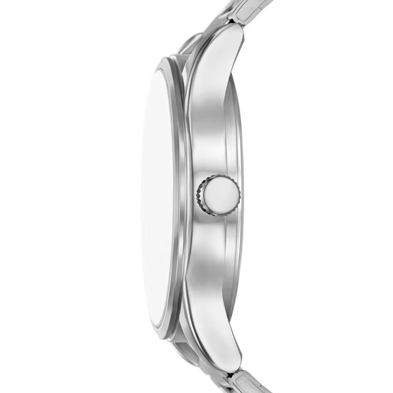 Folio Adult Men’s Stainless Steel Silver 42mm 2pc Wristwatch Set