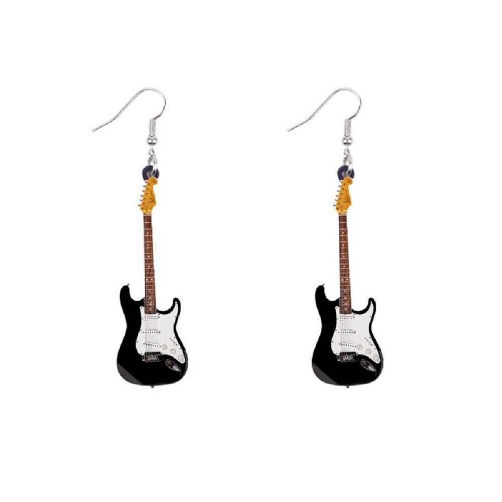 Classical Acrylic Guitar Drop Dangle Earrings for Women Teacher Party