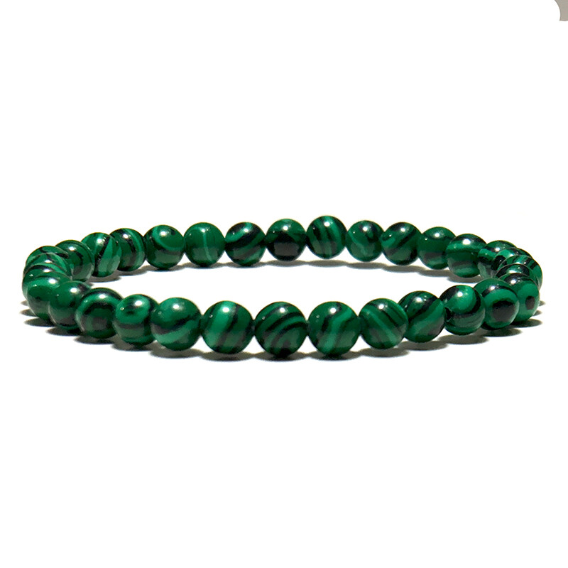 Minimalist 6mm Bead Natural Stone Bracelet Charm Yoga Meditation Buddha Braclet