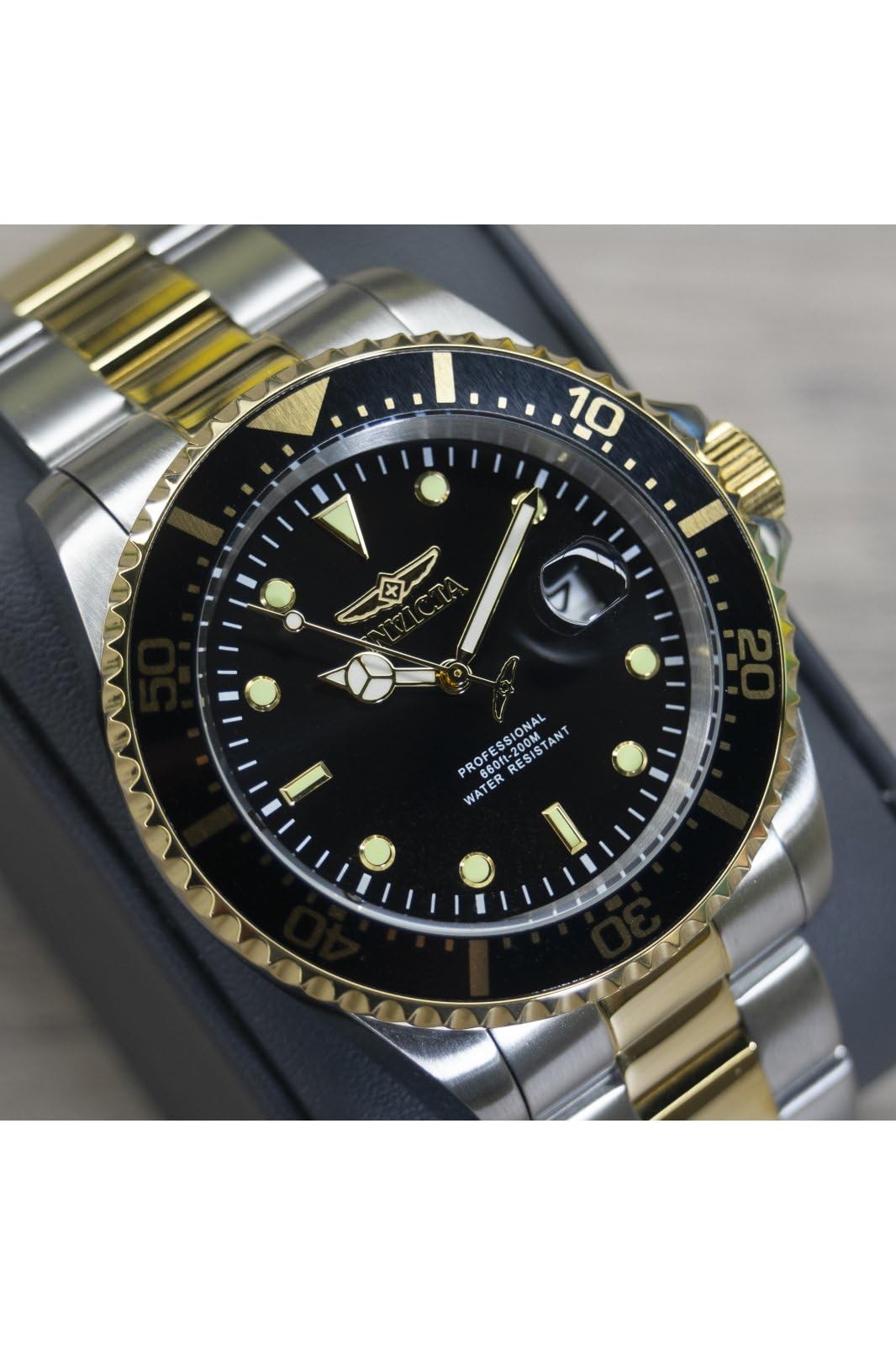 Invicta Men’s 22057 ‘Pro Diver’ Quartz Stainless Steel Two Tone Bracelet Watch