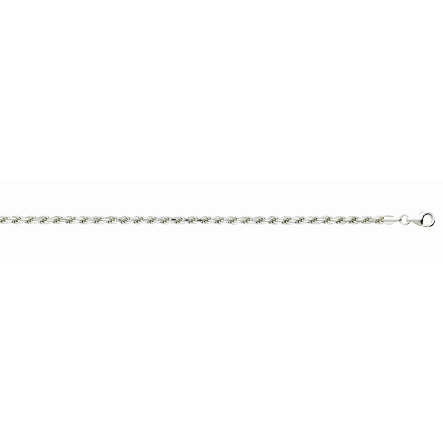 Sterling silver rope chain 18″ 3.7 mm 21.2 grams