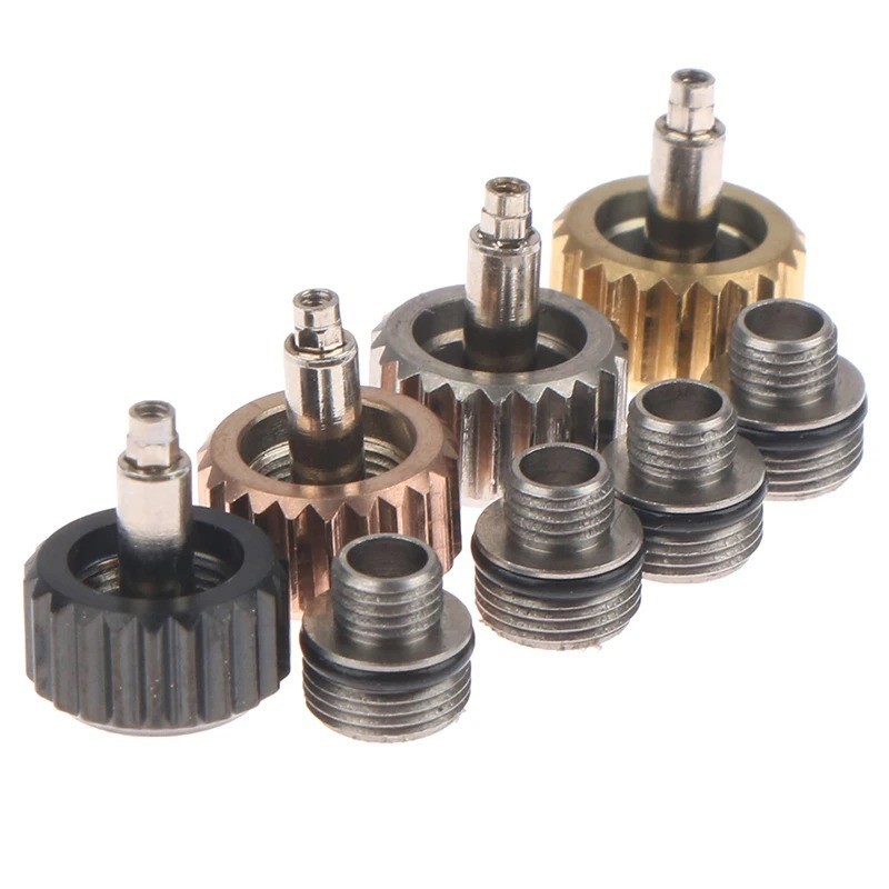 For Rolex Watch Replacement Crown 7mm Metal Repair Part Gold Silver Black Rose