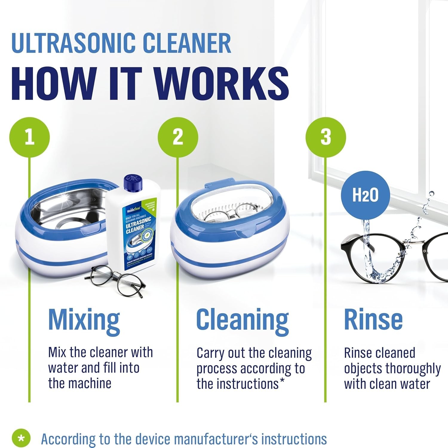 Ultrasonic Jewelry Cleaner Solution 25.4 Fl Oz – Concentrate for Sonic Machines,