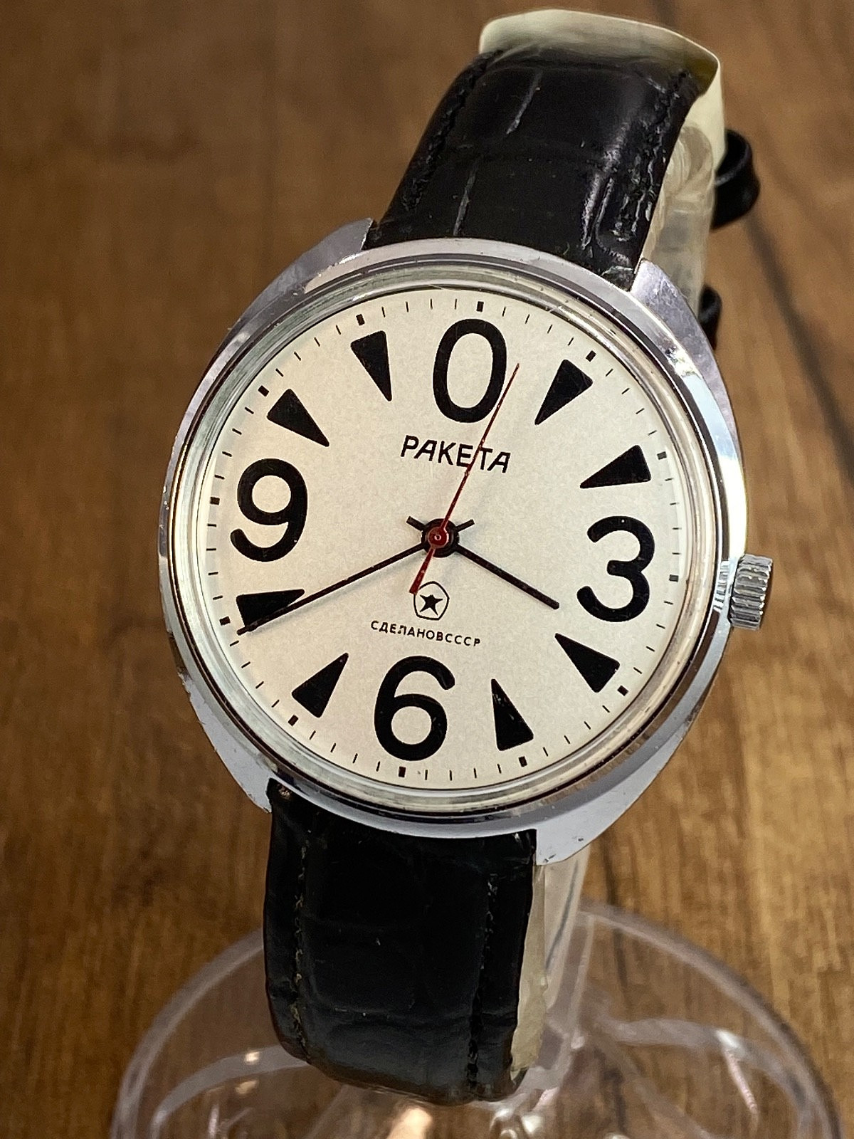 Raketa Big Zero mechanical cal. 2628H vintage Soviet Era mens wristwatch