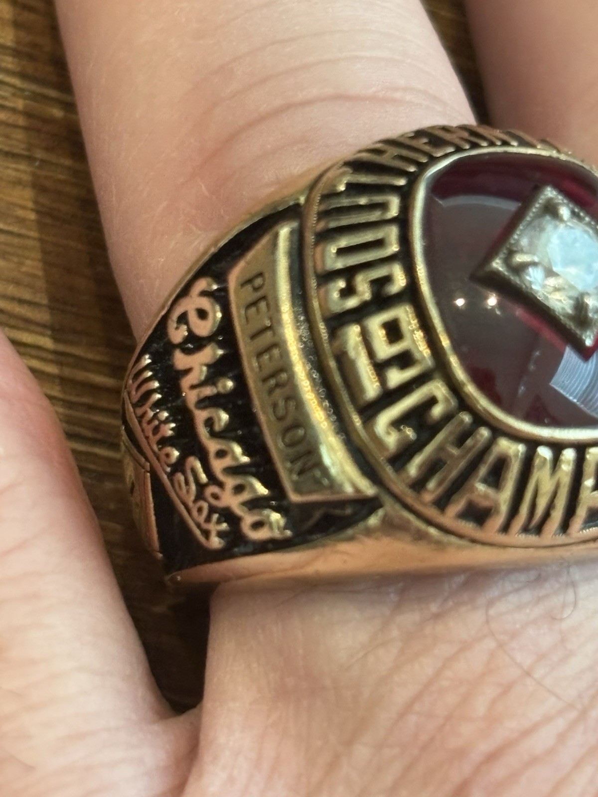 1987 Birmingham Barons Championship Ring 10K Gold 31.85g Adam Peterson