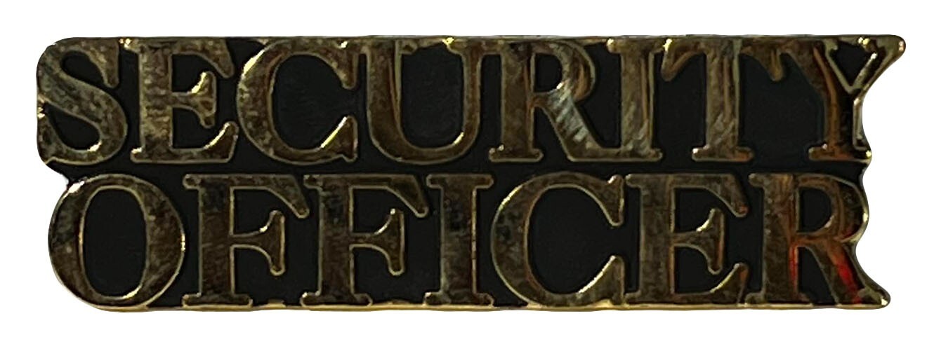 Security Officer Motorcycle Hat Cap Lapel Pin POS-364