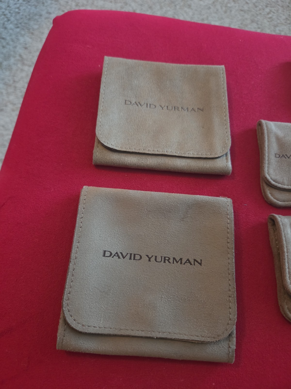 David Yurman Jewelry Brown Magnet Bag Pouch For Bracelet Large 4X4