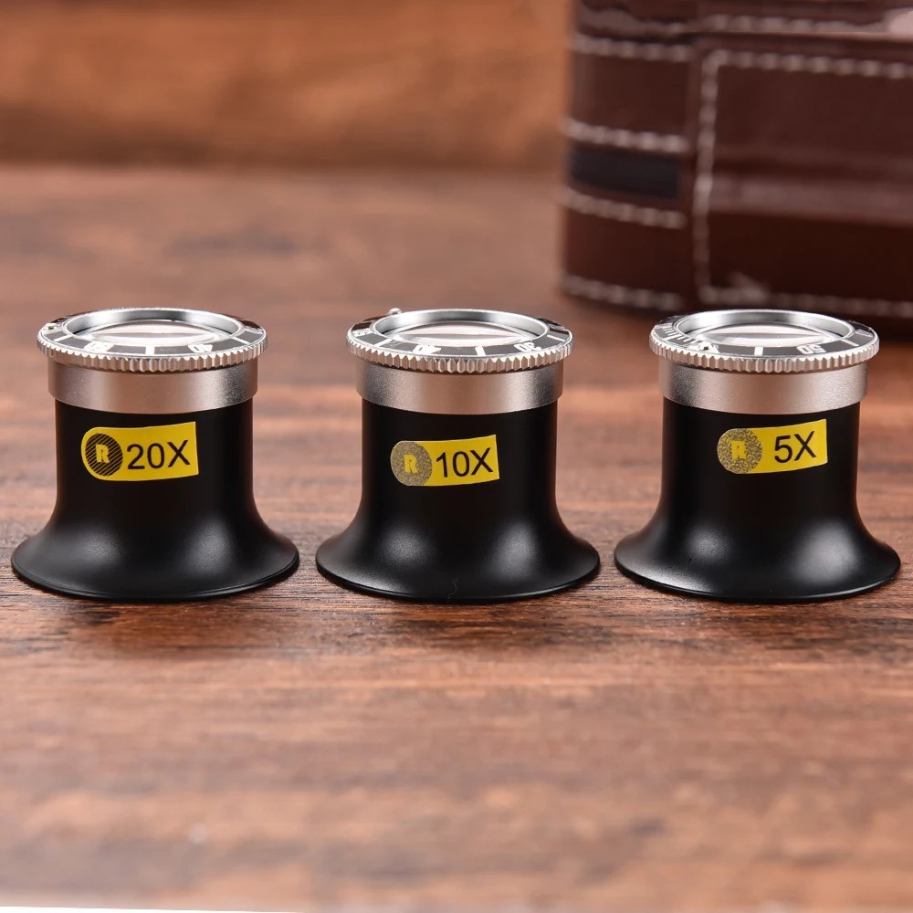 Aluminum Alloy Eye Loupe Watchmaker Repair Inspection Tool 5X Magnification