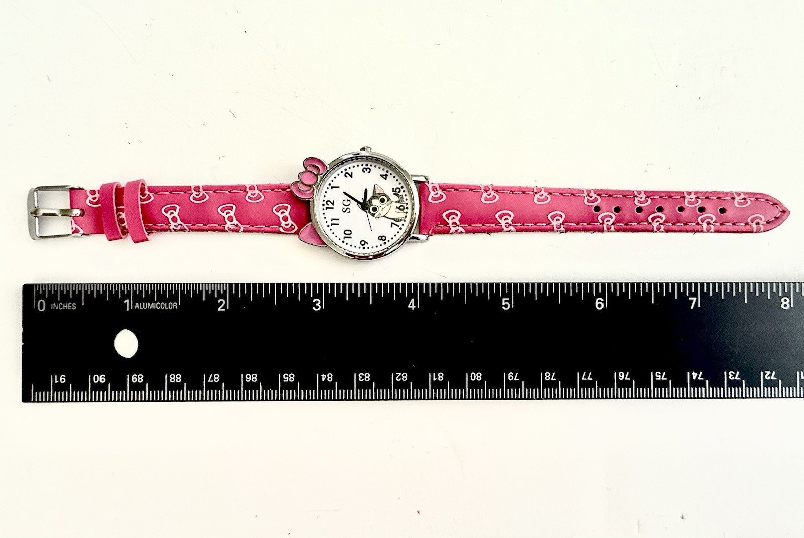 New Rare Cute Cat Watch Quartz Buckle Wristwatch Birthday Christmas Gift Purple