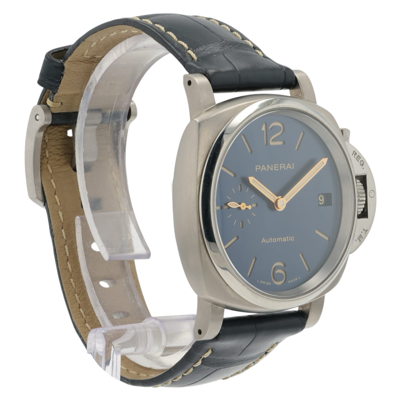 Panerai Luminor Due Blue Dial Titanium 38mm Automatic Men’s Watch PAM00926