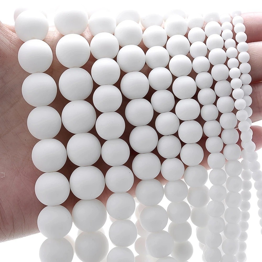 Natural Gemstone Round Spacer Loose Beads Jewelry Making 4mm 6mm 8mm 10mm 12mm