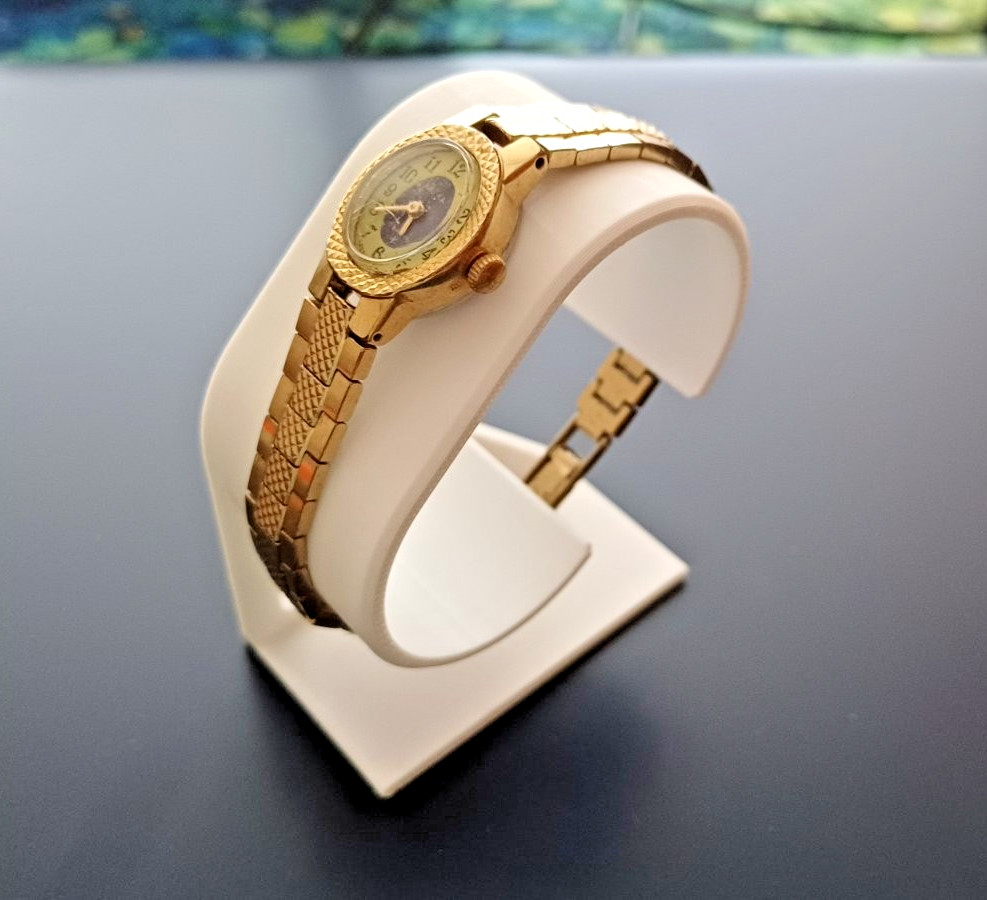Vintage Russian Soviet USSR CHAIKA Gold Plated Watch Working and Restored