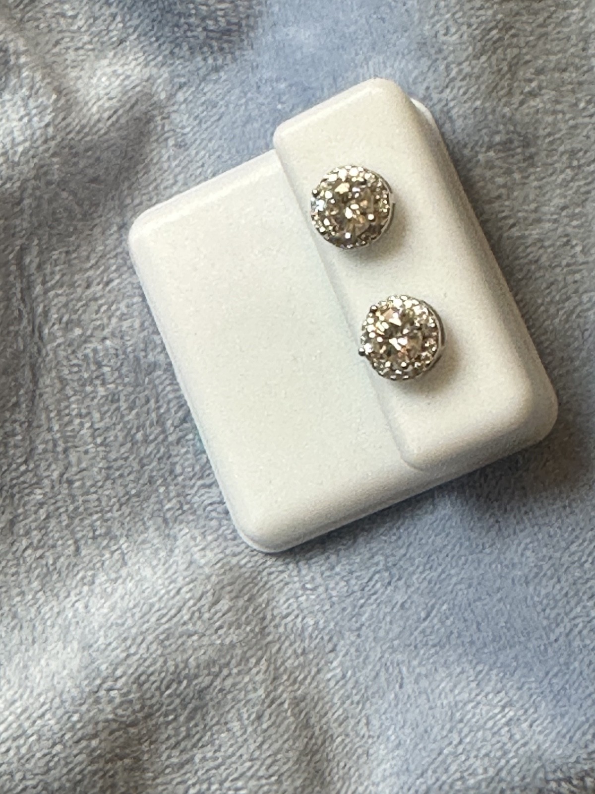 925 sterling silver moissanite earrings
