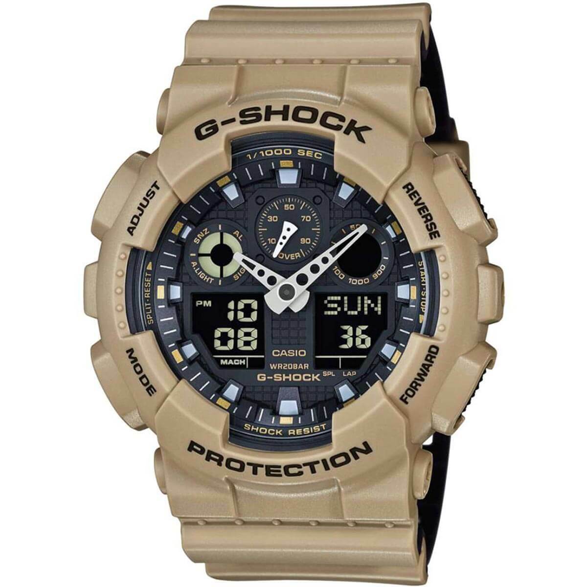 Casio Men’s Watch G-Shock Quartz Analog Digital Strap Shock Resistant GA100L-8A
