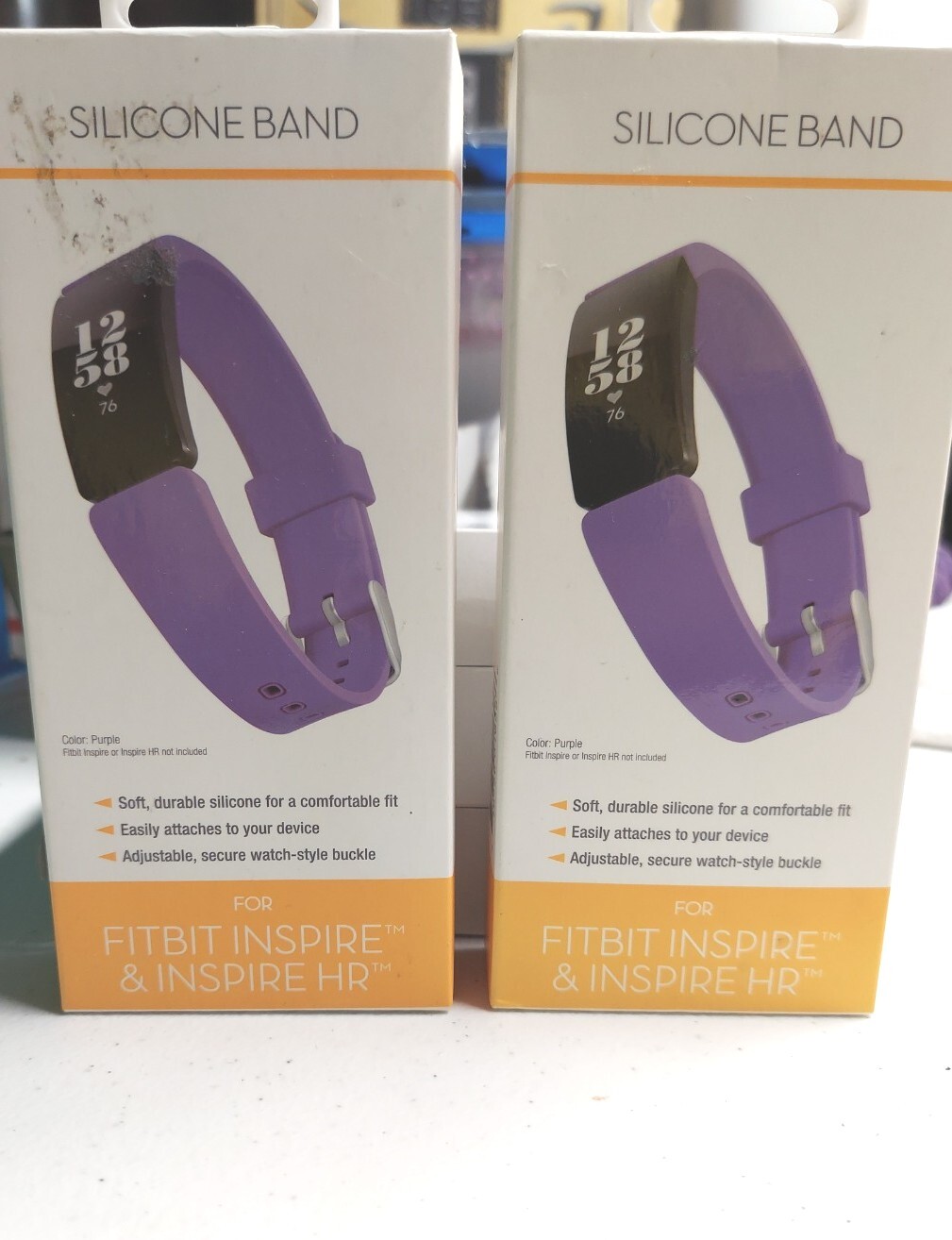 4 – Fitbit Inspire 2, Inspire HR & Ace 2 Silicone Band Purple