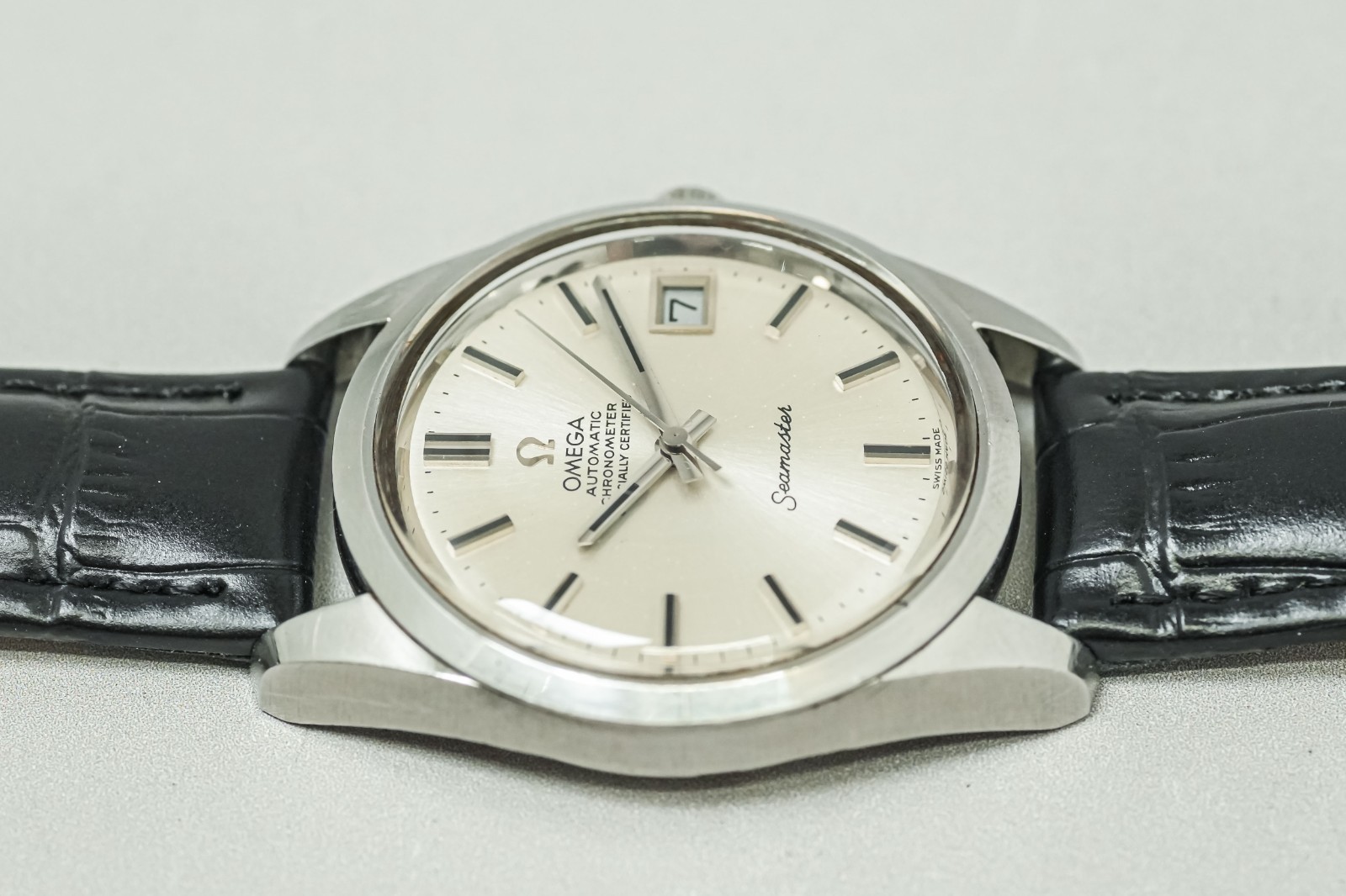 OH Serviced *N MINT* Vintage OMEGA Seamaster Cal.1011 Auto Chronometer 35mm Mens
