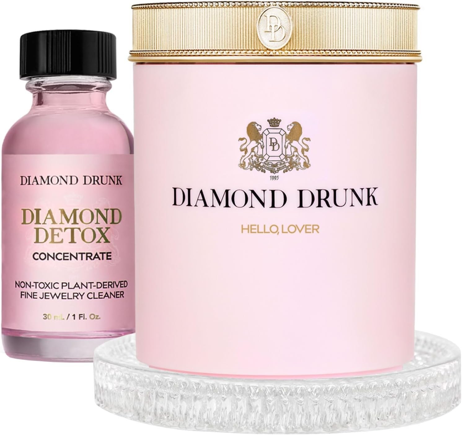 Diamond Drunk Jewelry Cleaning Kit Non-Toxic Fine Jewelry Care for Diamonds Gold