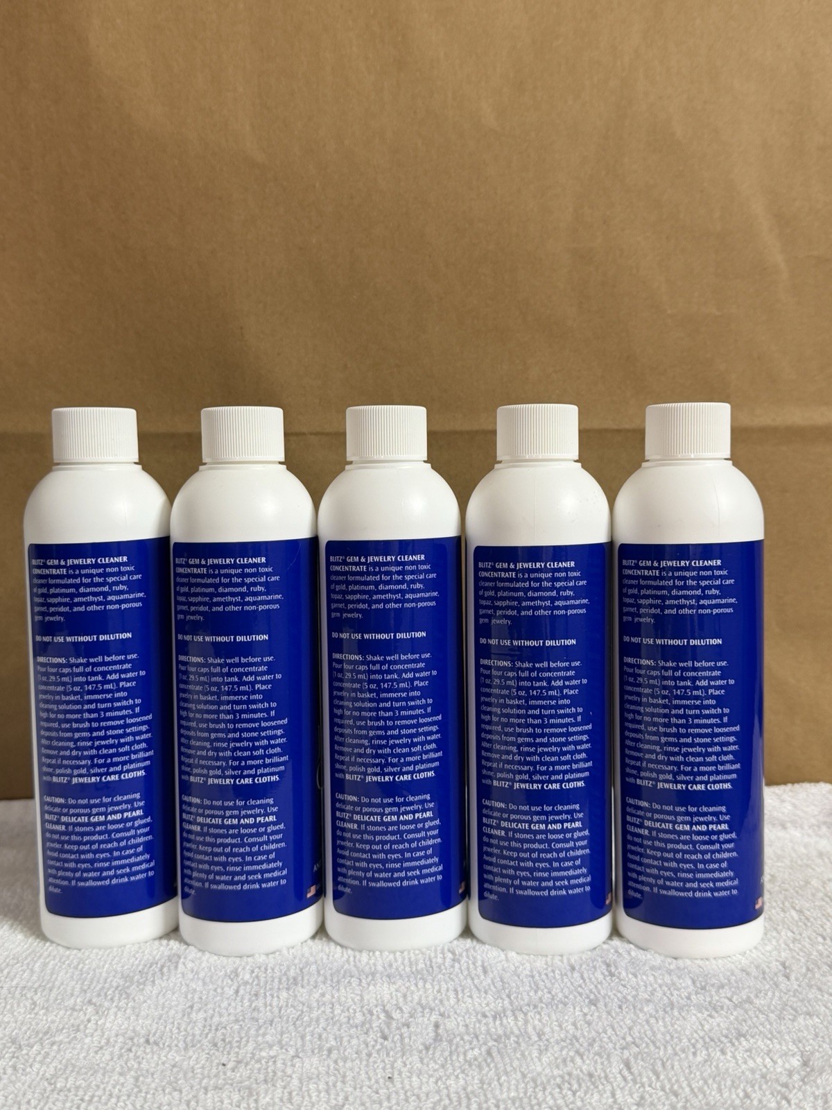 Blitz Gem & Jewelry Cleaner Concentrate 8 fl oz 400 BOTTLES WHOLESALE