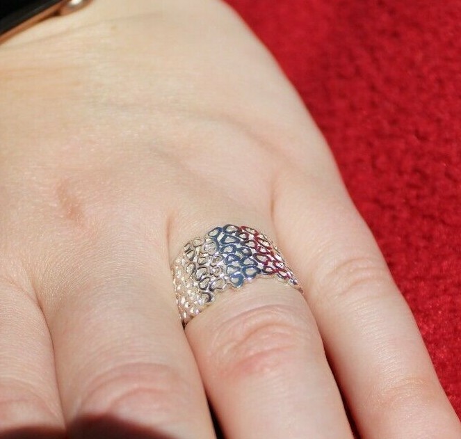 Solid Silver 925 Ladies Ring UK Handmade All Size Available+ gift box