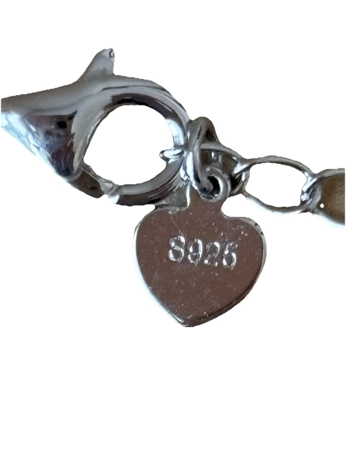 925 bracelet Infinity Heart Birthday Charm Link / Fits Size 7-9 In Wrist