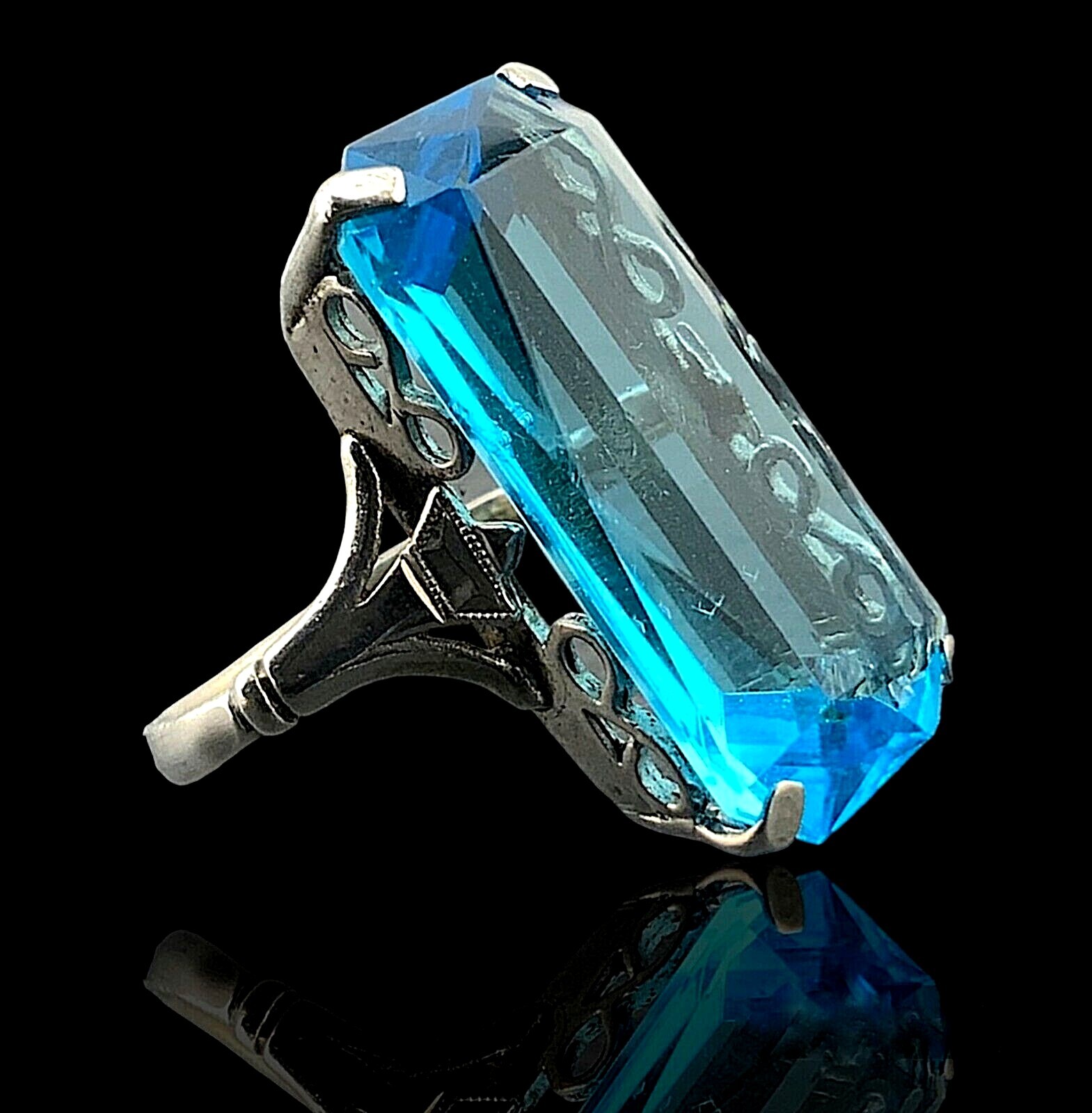Blue Topaz Ring 925 Sterling Silver Ring Handmade Gemstone Ring Women’s Ring