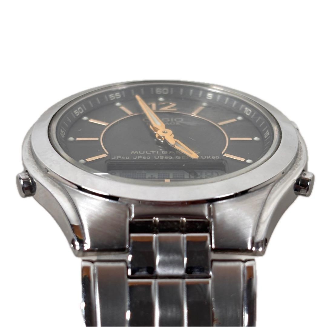 CASIO LINEAGE LCW-M200 Radio-Controlled Solar Watch, Gray Dial, Men’s