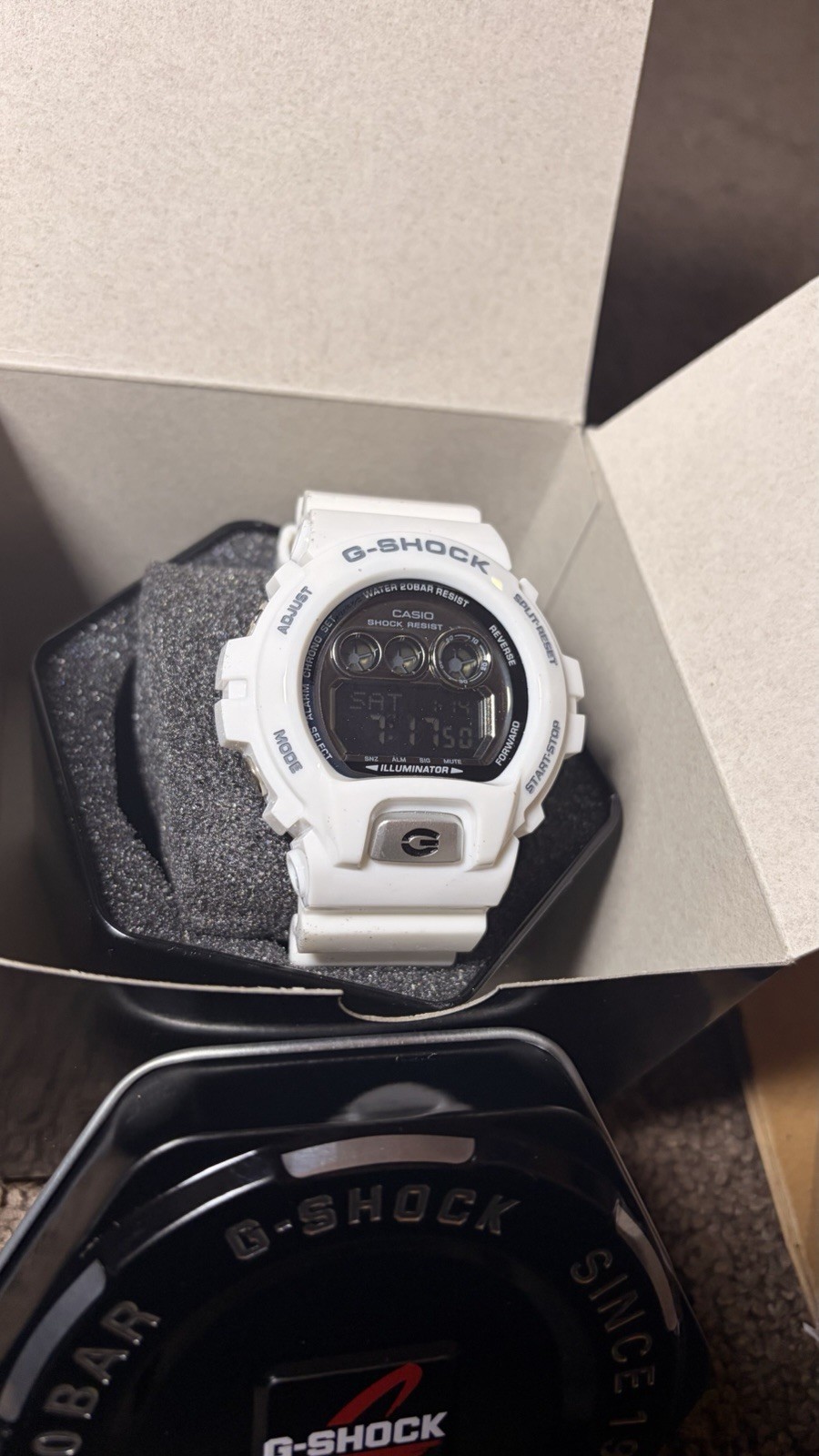 White gshock GD-X6900RD-4DR brand new everything included