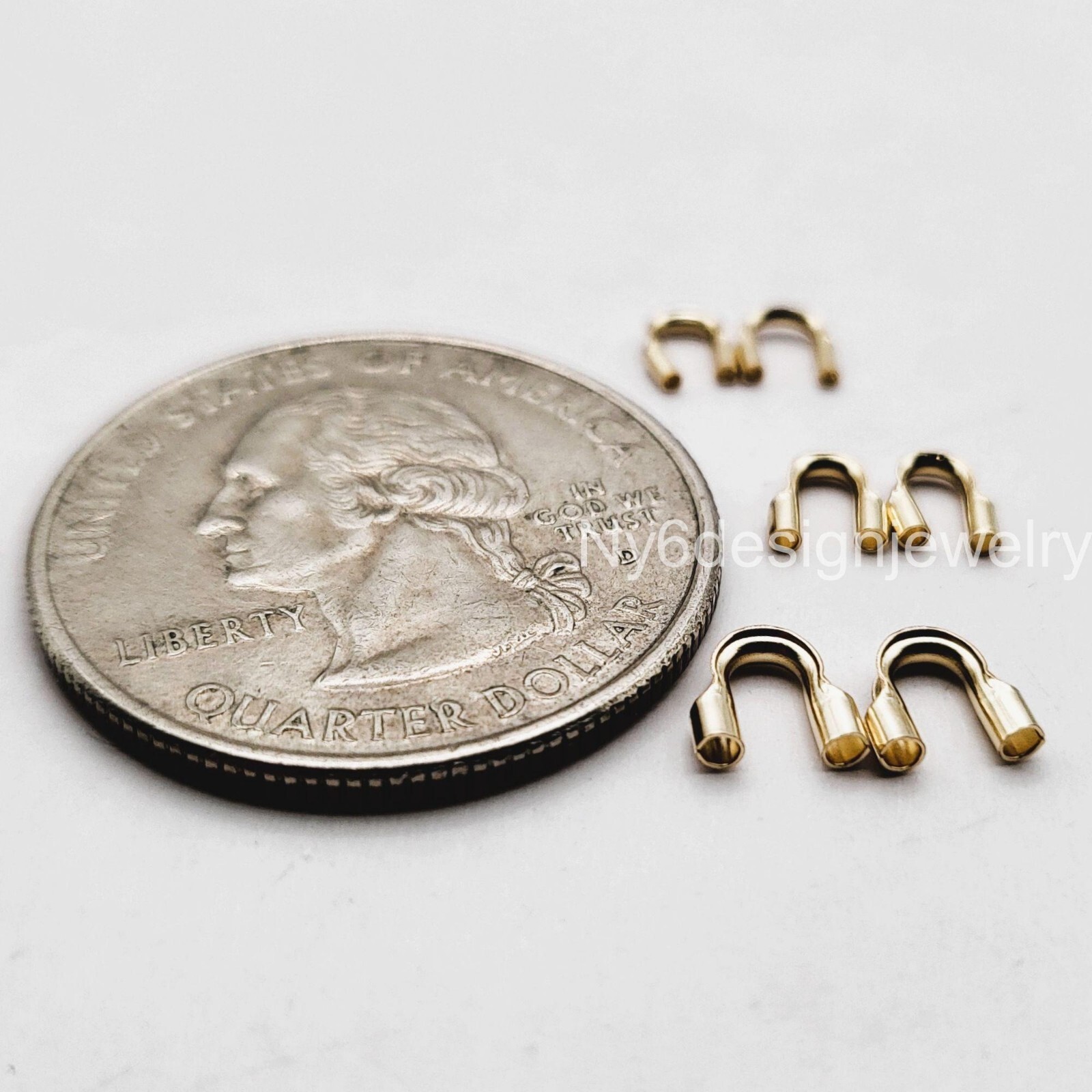 14K Gold Filled Wire Guards, Guardians, Cable Thimbles 3mm, 4mm, 5mm, 20pcs