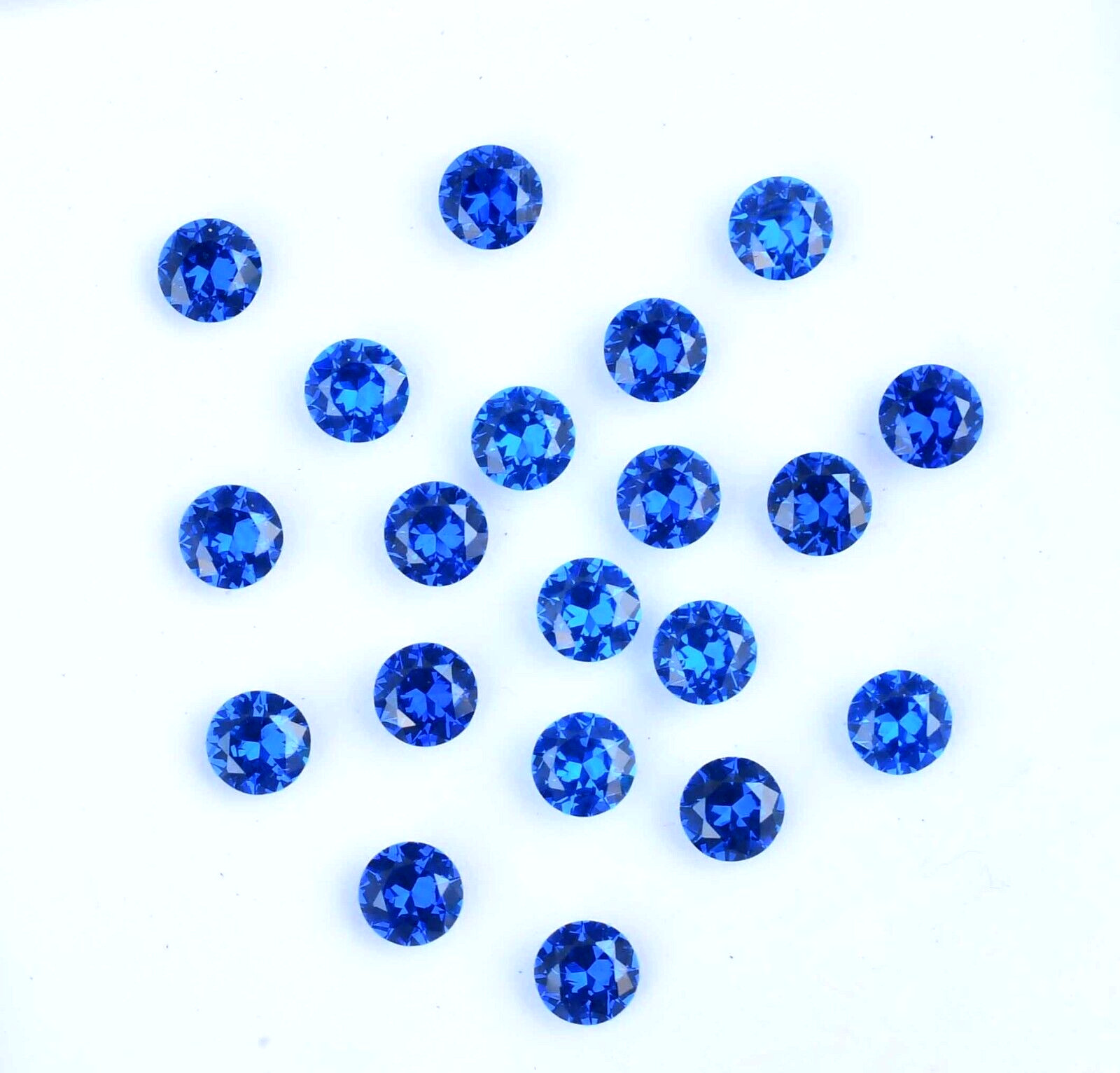20 Pcs Natural D Block Blue Tanzanite 4.25 mm IF Round CERTIFIED Loose Gemstone