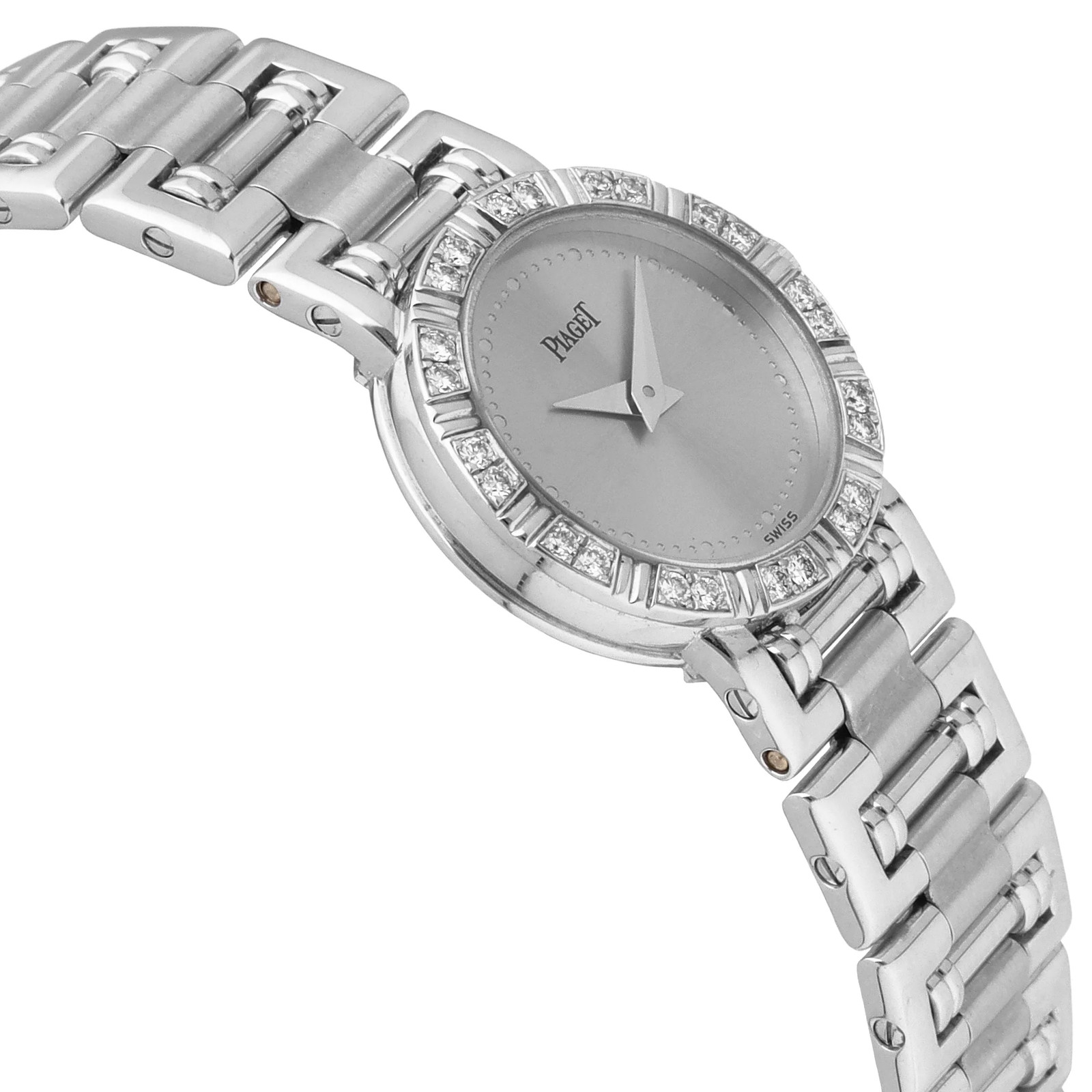 Piaget Mini Dancer 18k White Gold Silver Dial 19mm Quartz Ladies Watch 5964 K 81