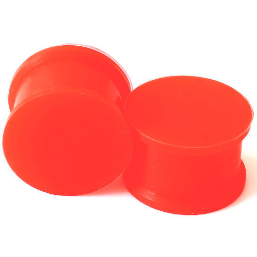 PAIR-SOLID LARGE LIP Silicone Ear Skins-Ear Gauges-Soft Ear plugs-Ear Tunnels