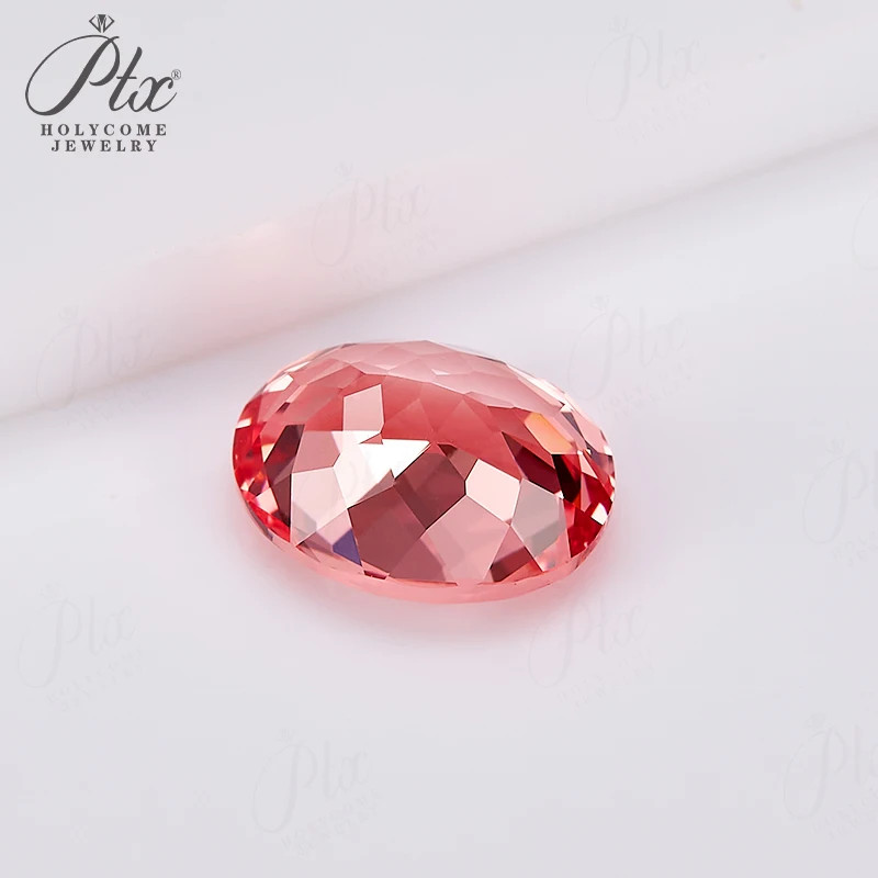 Lab Grown Padparadscha Sapphire Oval Shape Loose Gemstone AGL Selectable Beads